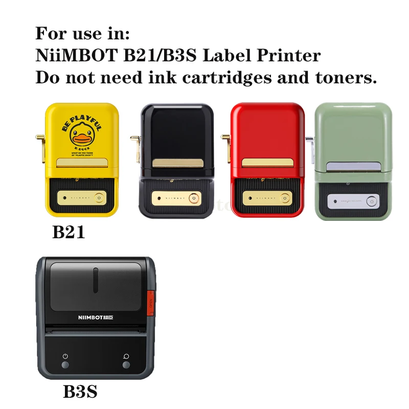 NiiMBOT Official Cable Label Printing Sticker Network Paper Roll for B3S B21 Printer Optical Fiber Tail Adhesive Network Cable