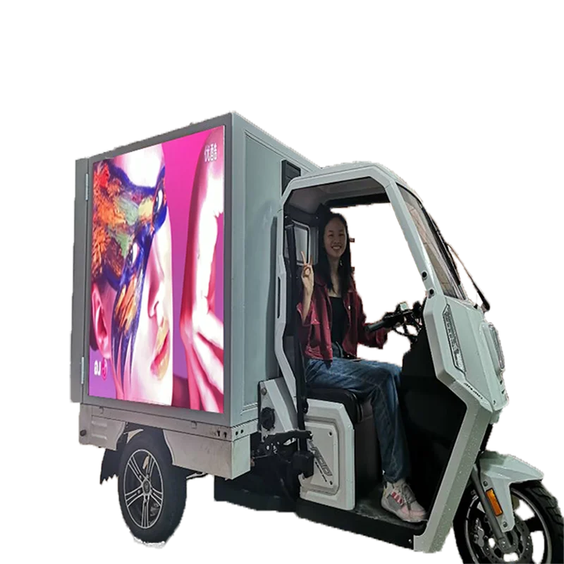 Mobile Mini Vehicle Led Display Low Power Consumption P4.8 Movable Scooter Led Display Low Power Consumption Movable Scooter