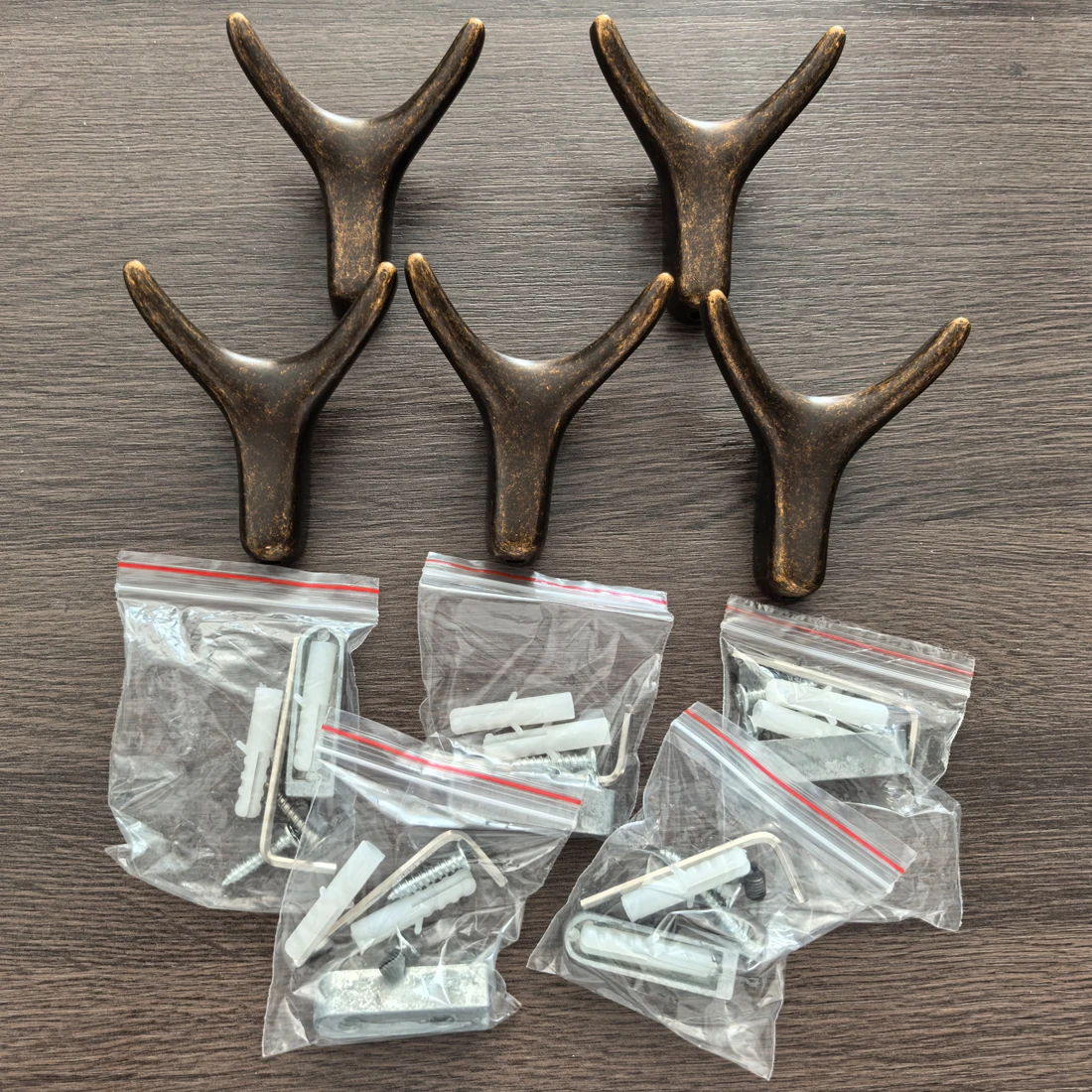 YUTOKO Hochwertiger Vintage-Stil Antik-Bronze Einzelhaken für Kleidung und Hüte Amerikanischer Garderobenhaken für den Flur – Detail 9