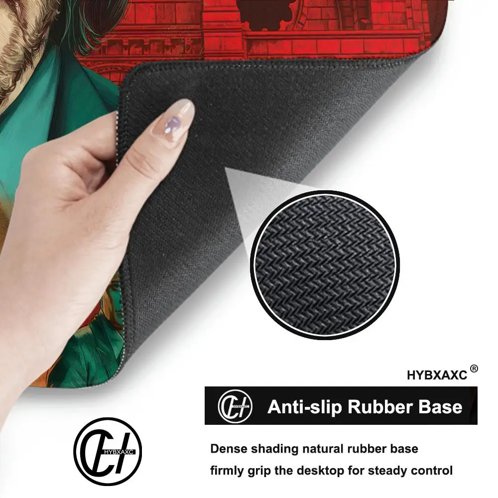 John Wick Mousepad antiderrapante Lockedge Office Student Gaming Almofada de escrita grande espessada 100x50