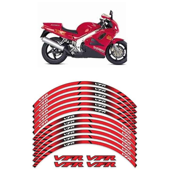 For Honda VFR VFR750 VFR800 VFR1200 VFR1200F Motorcycle Parts Contour Wheel Decoration Decal Sticker - D