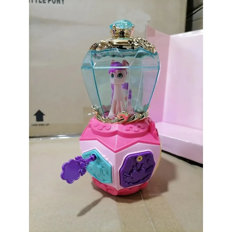 Hasbro My Little Pony Treasure Box Meisjes Speelhuis Grappig Speelgoed Model Lichte Muziek Collectie Acton Figuur Kinderen Verjaardagscadeautjes