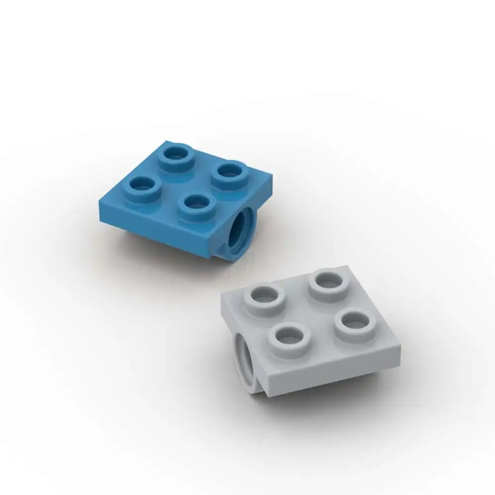 MOC 10PCS Part Bricks 2817 Modified Plate 2x2 Pin Holes Building Blocks Puzzle Particle Toy Children Birthday Gifts Dropshipping