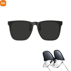 Xiaomi Mijia Polarized Sunglasses Clip UV400 Ultra Thin Weight Light Flip TAC Sunglasses Lenses Paired with Nearsighted Glasses