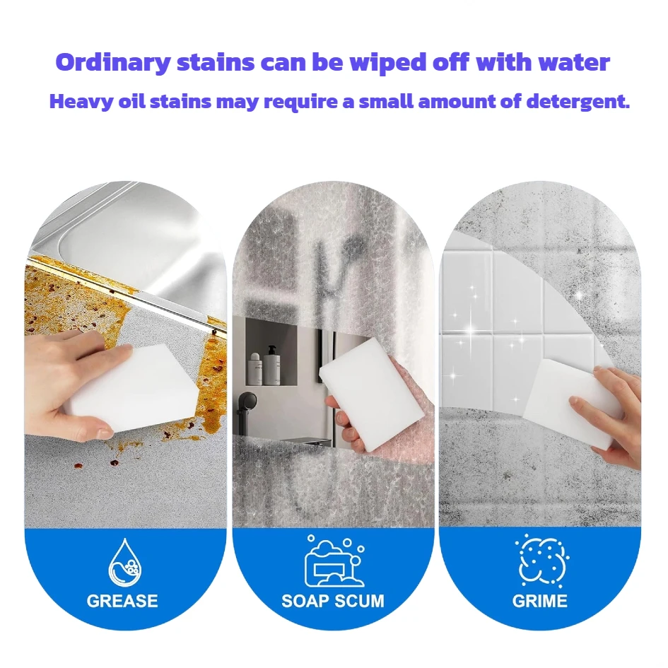 2X الكثافة أقوى إسفنجة من الميلامين متعددة الوظائف لوازم التنظيف المنزلية الأنظف للمطبخ والحمام والحوض ومنظف الحائط