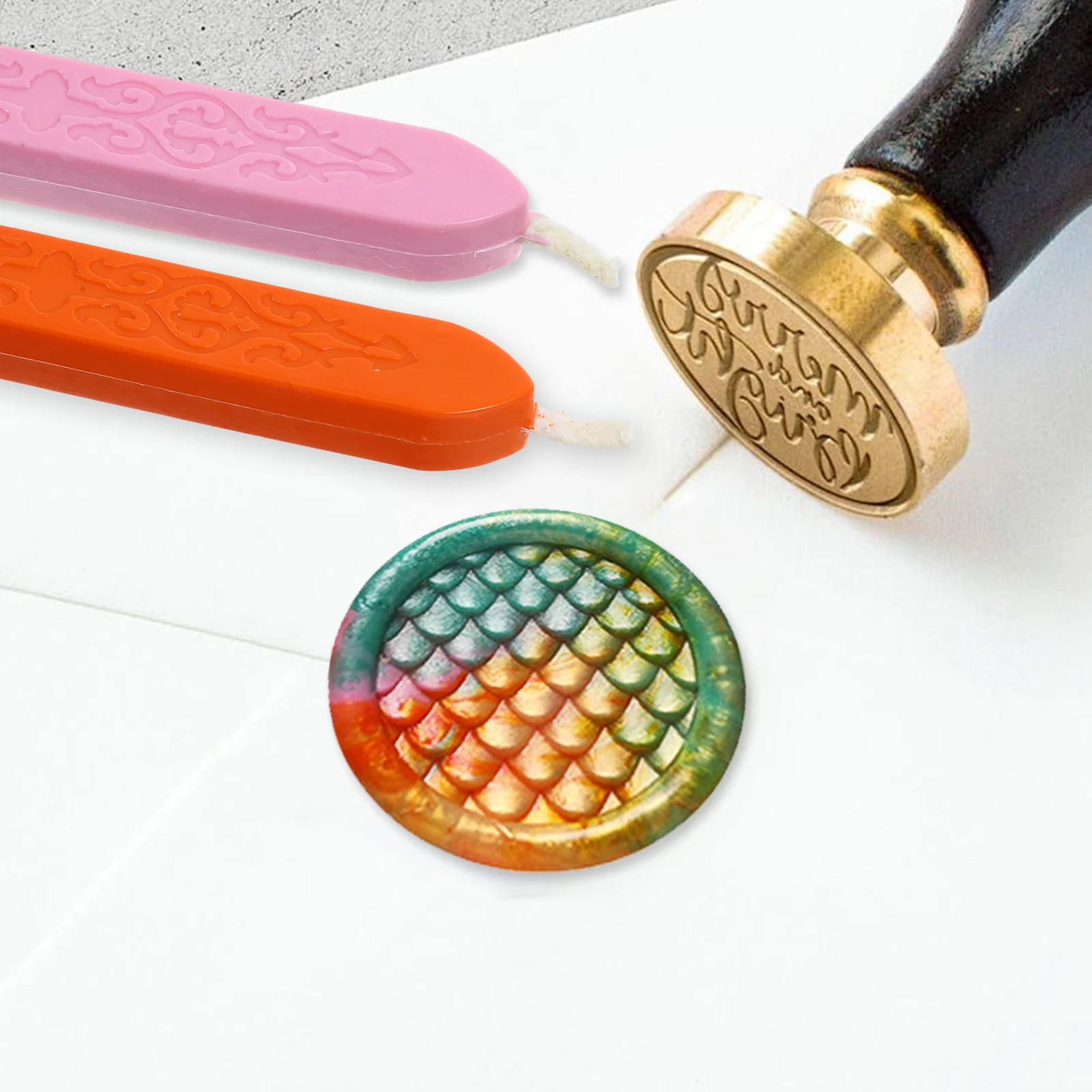 

6Pcs Sealing Wax Sticks Natural Durable Wax for Letters Invitations Cards Envelopes Craft DIY Diary Stamp Sticks