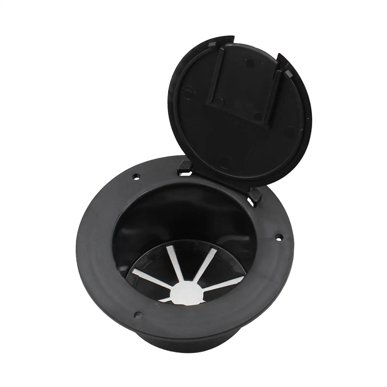 RV Electrical Cable 5inch Easy Installation Round with Lid Black Accessory for