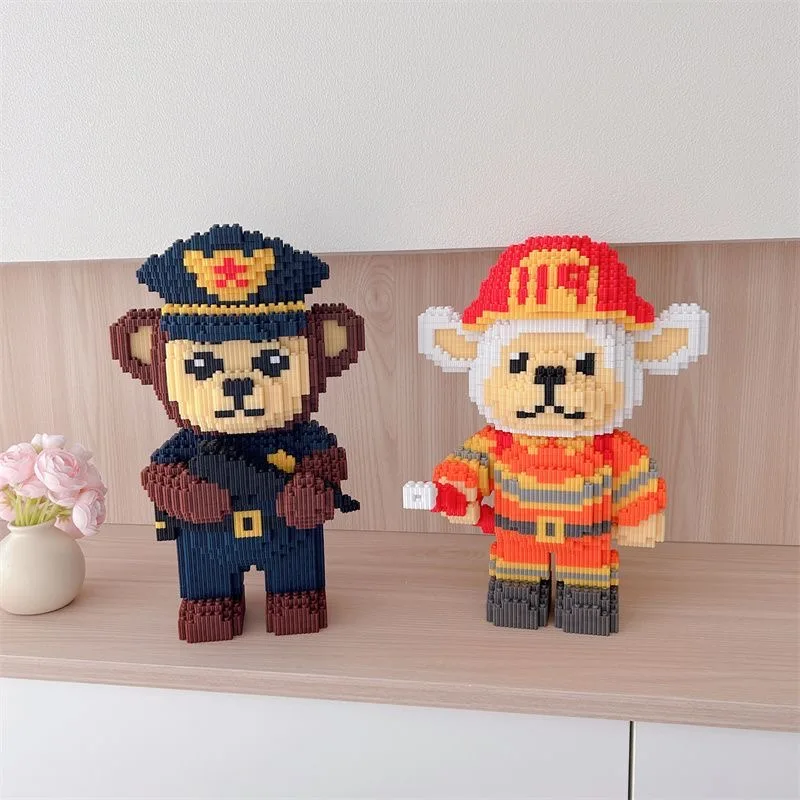 30 ซม.ใหม่น่ารักสัตว์กระต่าย PANDA Professional อนุภาคขนาดเล็กบล็อกอาคาร DIY Creative 3D ชุดของเล่นเด็กของขวัญ