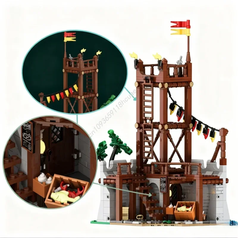 

784pcs MOC Fisherman S Pier Castle Series No 6 Model Toy Building Festival Gift Blocks Assemble DIY Creative Education