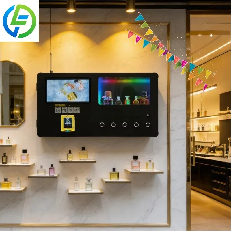 Deposit Perfume Vending Machine 10-inch Touchscreen Cloud-Based Management Multiple Payment Options Remote Monitoring Customized