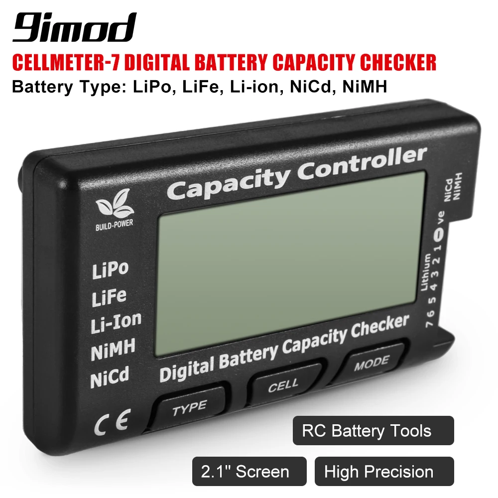 9IMOD RC CellMeter-7 Digital Battery Capacity Checker LiPo LiFe Li-ion NiMH Nicd