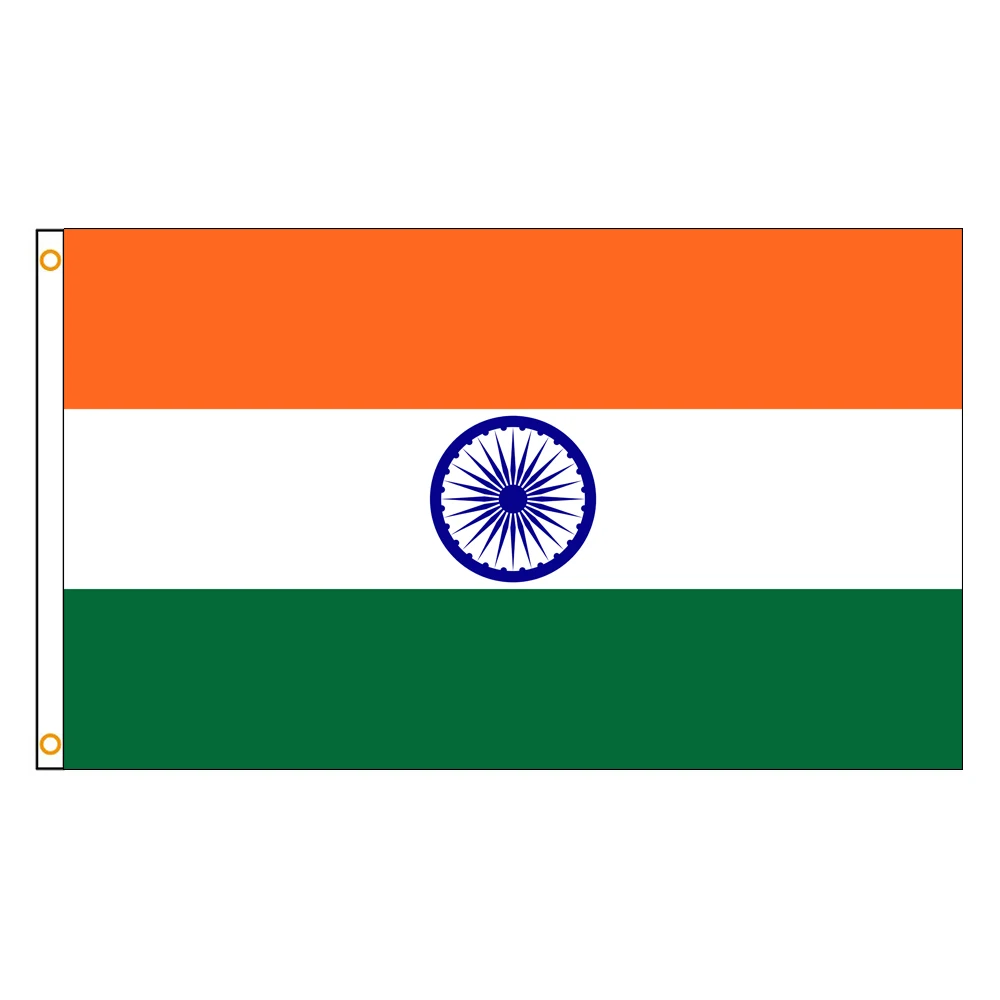 3x5 Ft India Flag Vivid Color and Fade proof Republic of Indian Flags Polyester with Brass Grommets 3 X 5 Ft