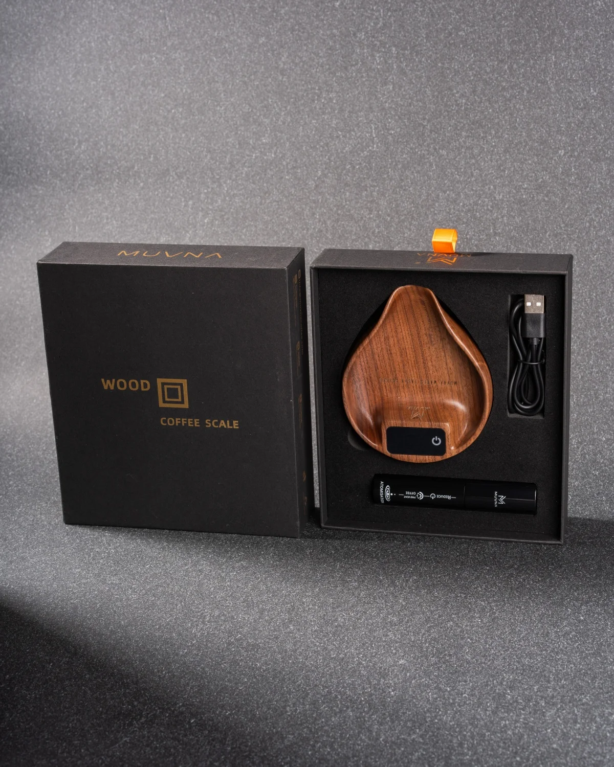 ميزان إلكتروني من الجيل الثاني من MUVNA لحبوب البن، ميزان دقيق 0.1 جرام مع بناء من الخشب الصلب غير الملحوم وصنبور صب متكامل #6