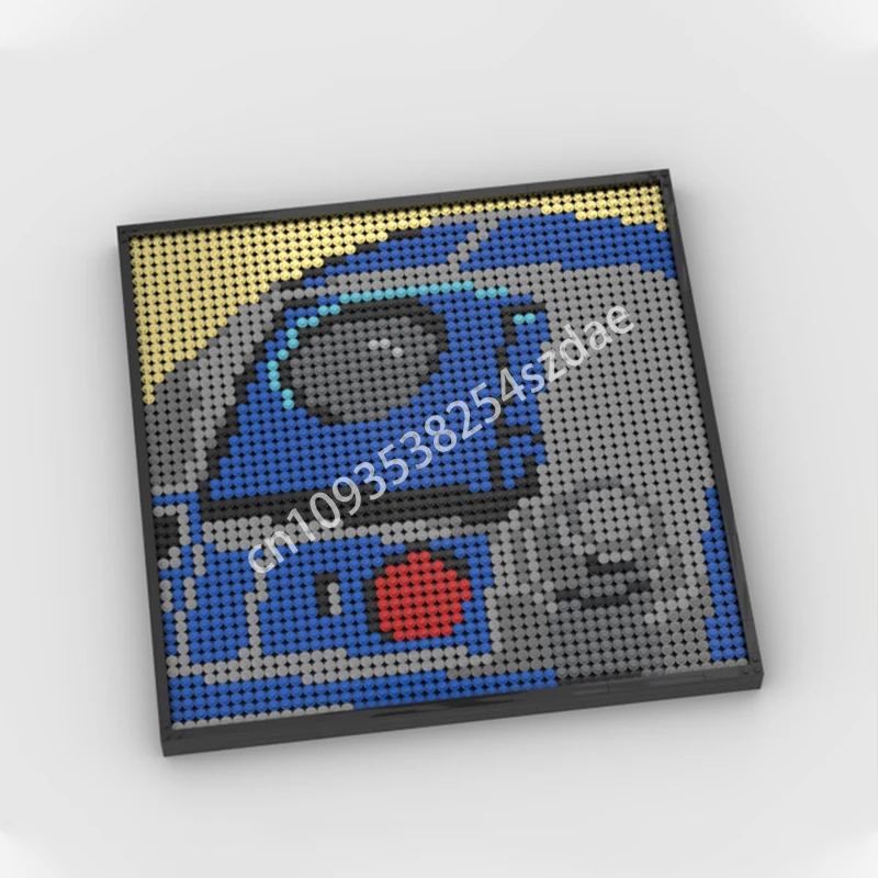 2492개 MOC R2D2 프레임 블록 크리스마스 장난감 선물 창의적 교육용 성인 DIY 조립 플라스틱 STEM