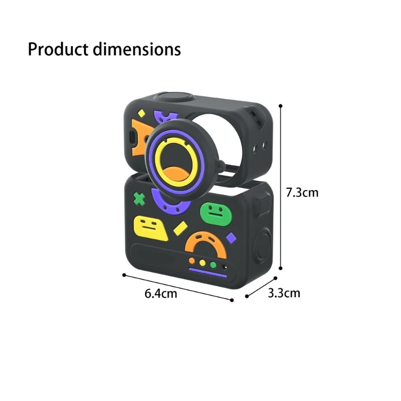 Textured Silicone Skin For Handheld Camera Offers Removable Lens Cover