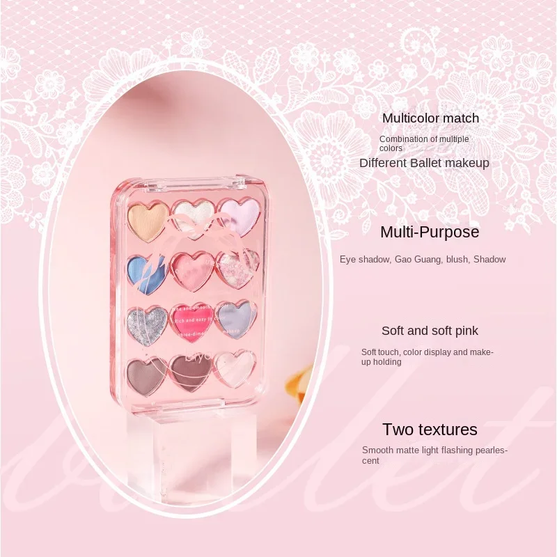 Palette de maquillage pour les yeux, paillettes hautement pigmentées, mat, reflets, Blush, couleurs naturelles, ombres à paupières, cosmétiques