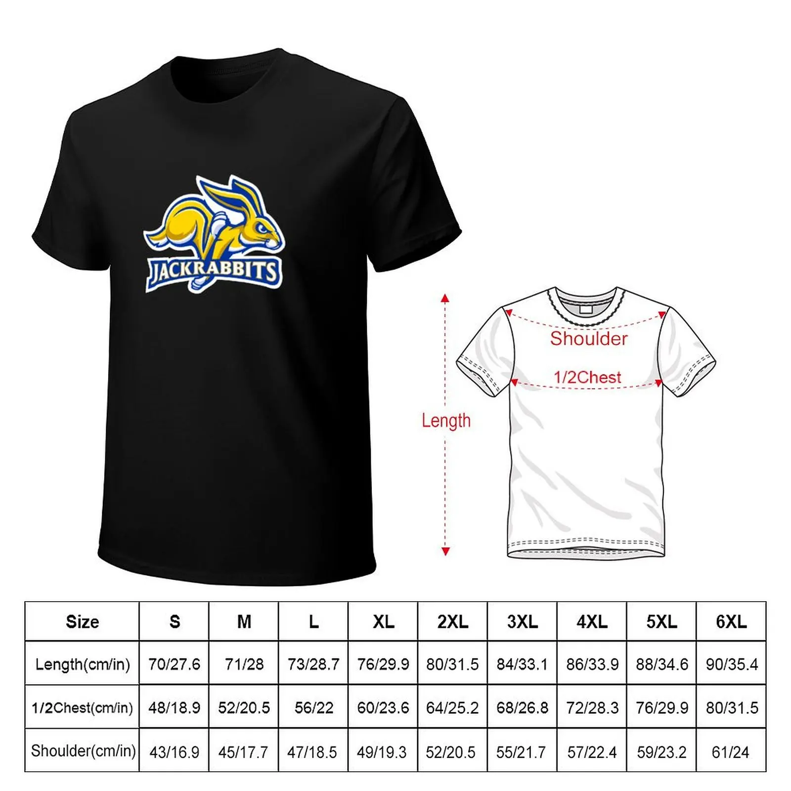 the Jackrabbits-South Dakota State-icon T-Shirt Casual Graphic Print Tee
