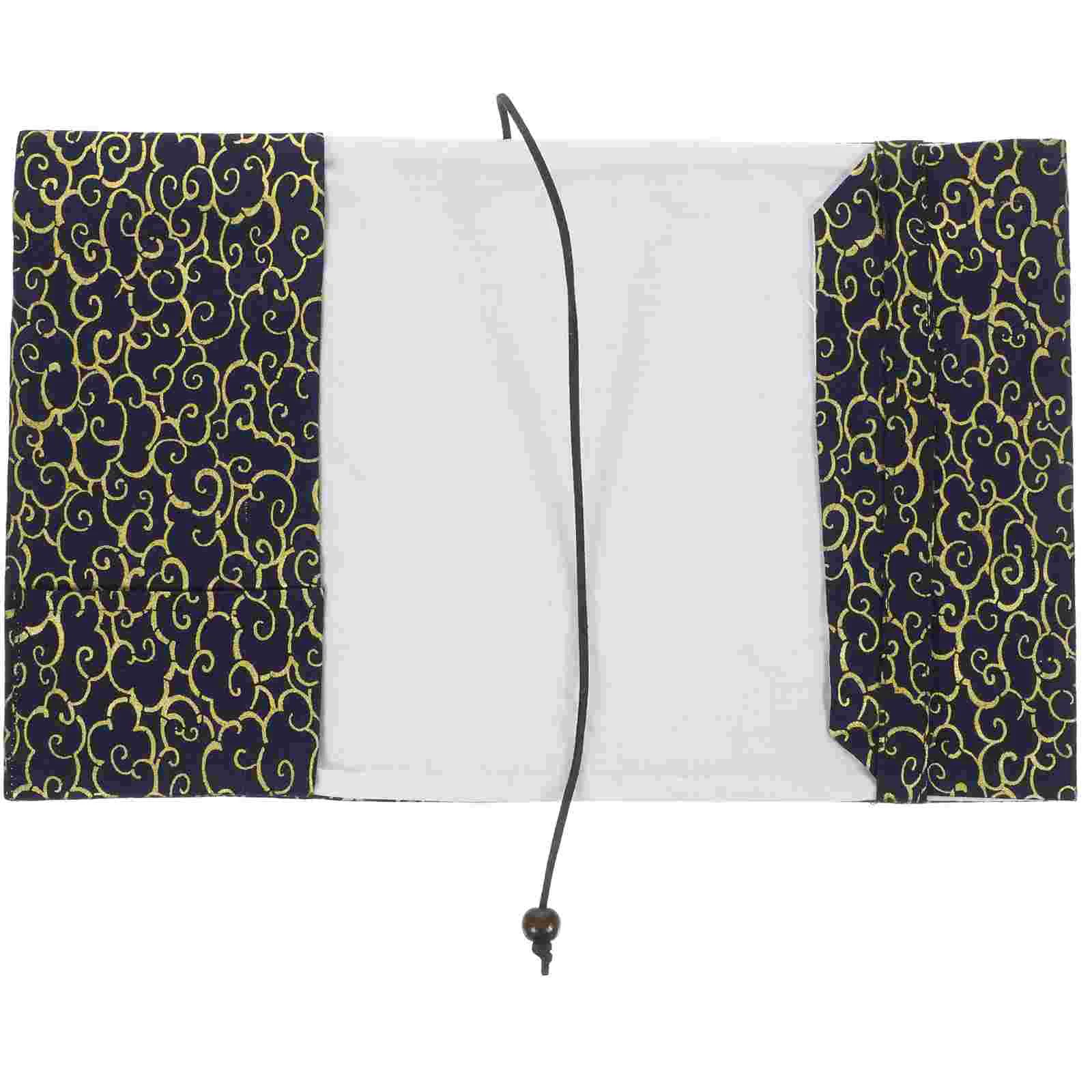 A5 Cloth Book Bible Gifts Reusable Handmade Book Sleeve Adjustable Book Protector For Notebook Hand Account Book