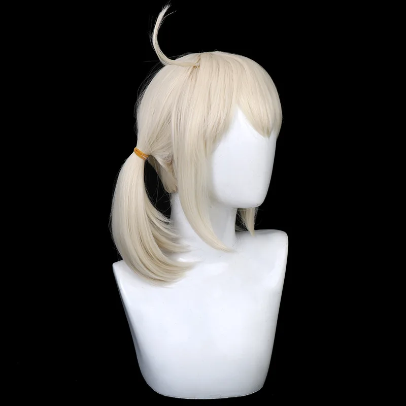 Genshin Impact Klee Cosplay-Perücke, schwarze und violette Cosplay-Perücke im gesichtsbetonten Stil, Spiel- und Anime-Perücke
