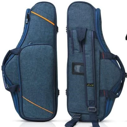 

2-in-1 Carrying Saxophone Case Backpack 12MM Soft Padded Saxophone Case Sax Gig Bag Lightweight Alto Saxophone Case Bag