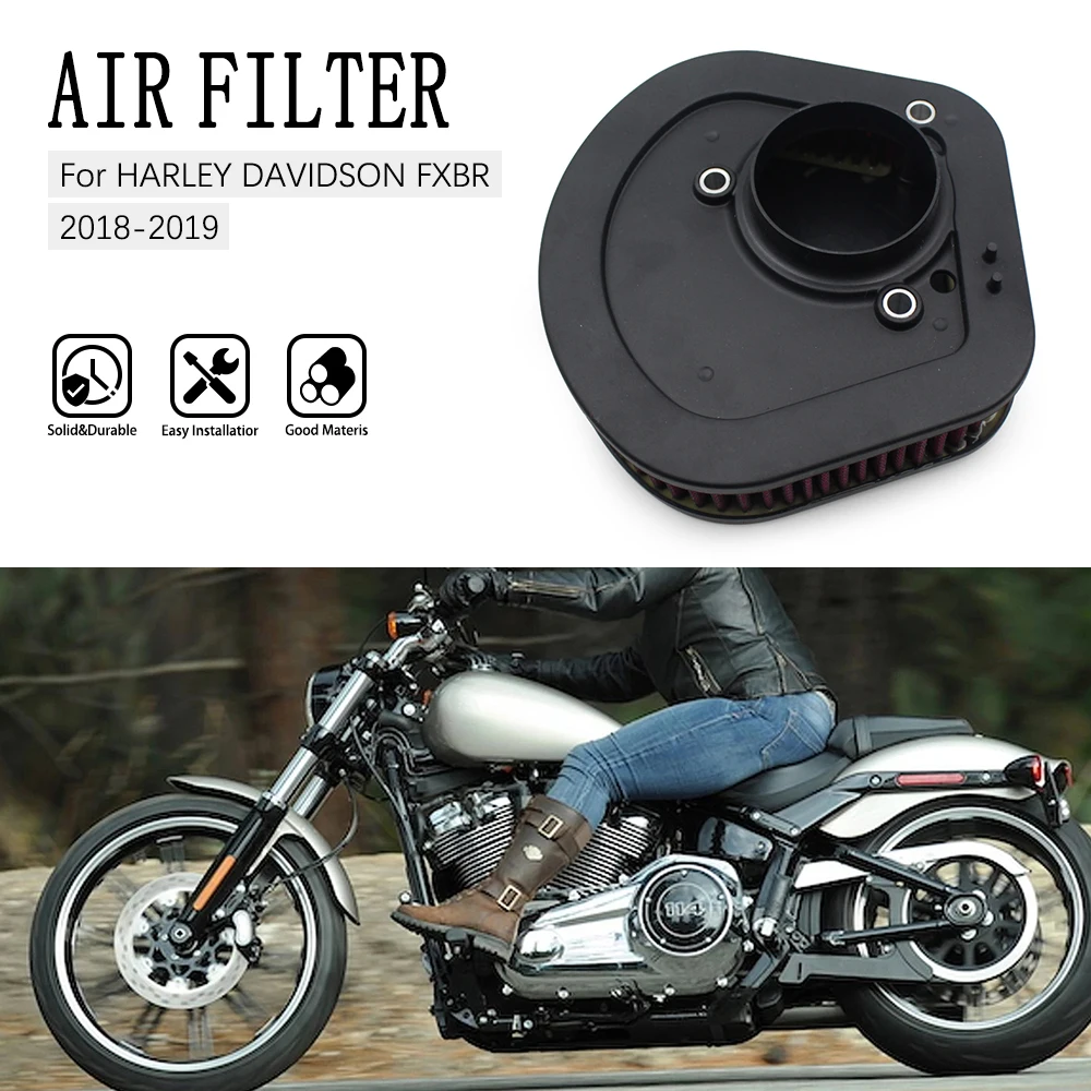 

Motorcycle Air Cleaner Filter Element Fit For HARLEY DAVIDSON FXBR BREAKOUT 2018 2019