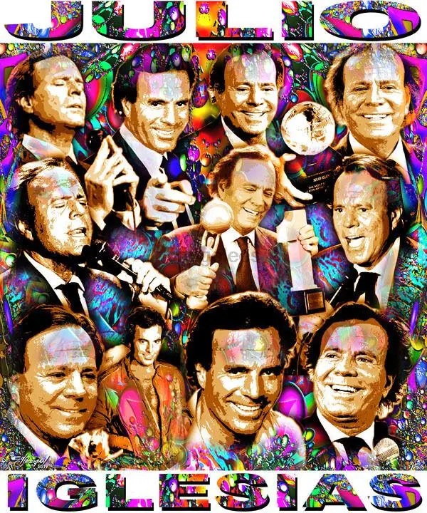 JULIO IGLESIAS TRIBUTE T-SHIRT OR PRINT BY ED SEEMAN