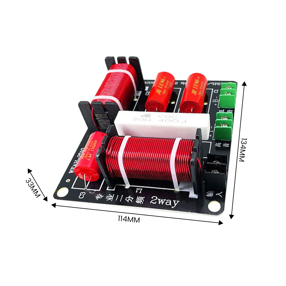1PC 400W 2 Ways Audio Speaker Crossover Tweeter Bass Frequency Divider Filter for Professional KTV Stage Speaker 1500Hz