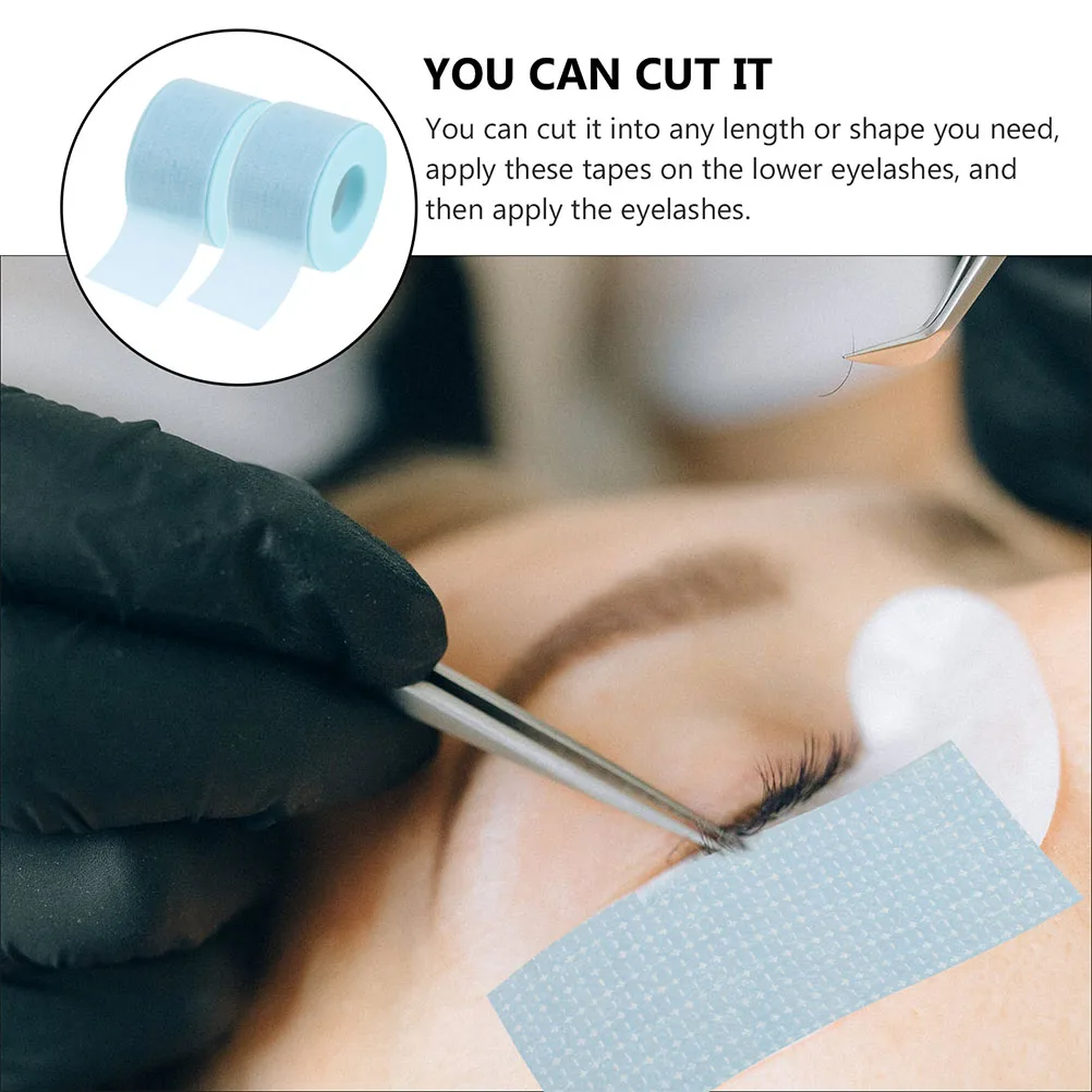 2 個 2 ロールシリカゲルまつげテープエクステンション分離用品まつげ接着剤通気性のある優しい除去美容メイク用