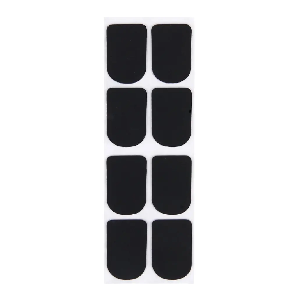 

8Pcs Clarinet/Soprano Saxophone Sax Mouthpiece Patches Pads Cushions Black---0.8Mm