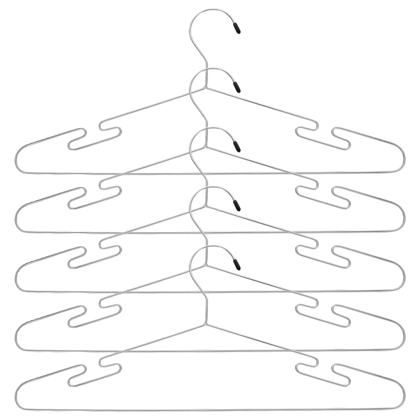 

5Pcs Heavy Duty Clothes Hangers Smooth Design T-Shirt Pants Dorm Hanger Clothing Hanger Shirt Hangers