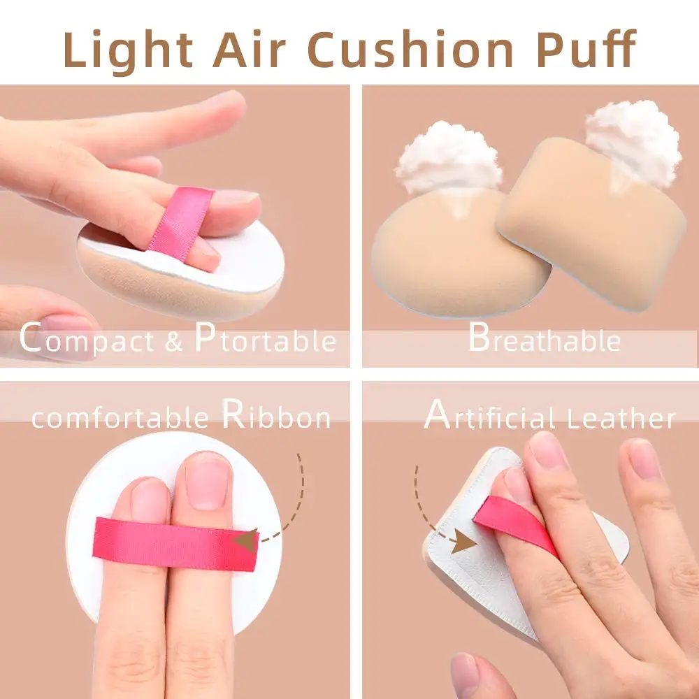 3 sztuki na sucho na mokro do użytku kosmetyczny makijaż puff gąbka poduszka puff do podkładu puder miękkie i słodkie