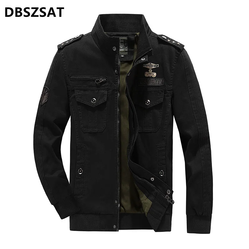 

Tactical Bomber Jacket Men Spring Autumn Army Solid Cotton Mens Jackets Military Multi-pockets Coats Male M-6XL Chaquetas Hombre