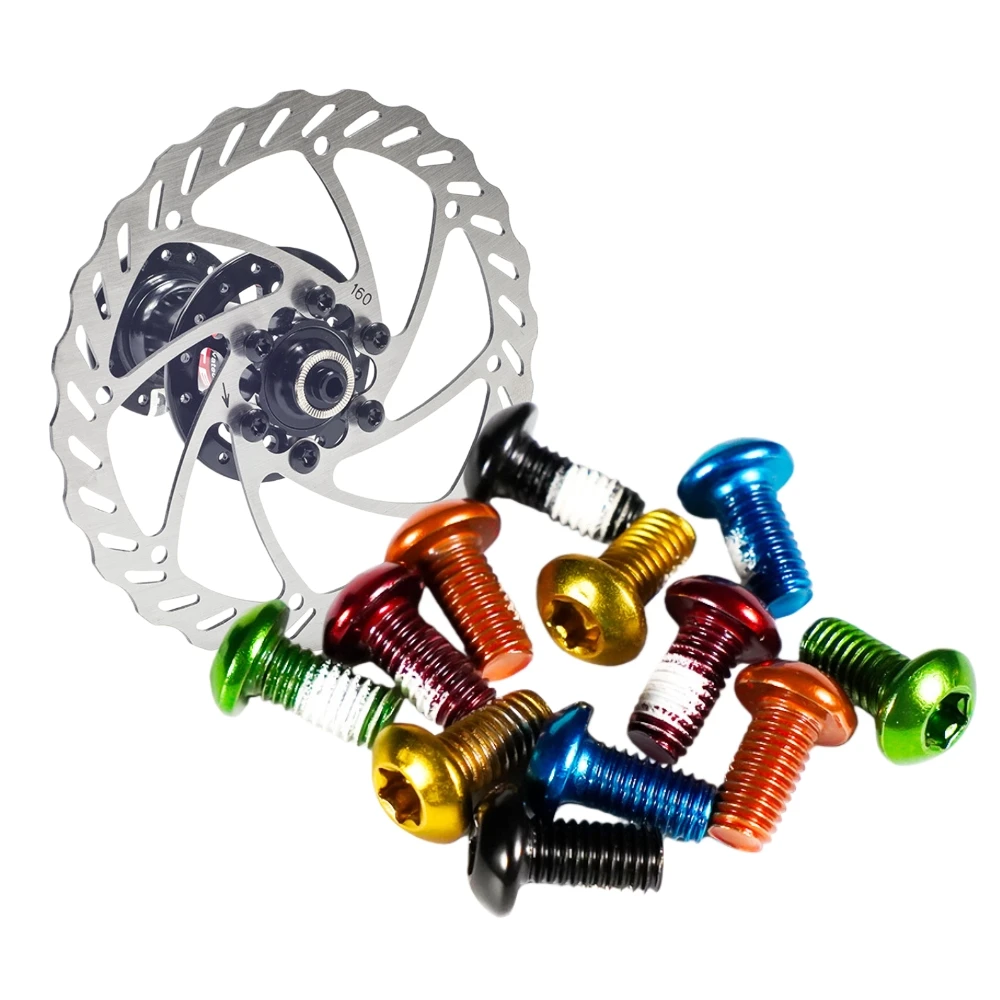 AliExpress chooee Chooee Bicycle Brakes Rotors Bolt Steel M5x10mm Rorors Screws Bike Brake Disc Brake Rotor Bolts 12pcs