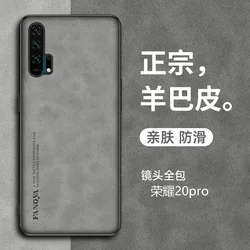 Honor 20 Pro YAL L41 Case Shockproof PU Leather Skin Hard Back Cover Matte Case Silicone Bumper for Honor 20 Pro 20Pro YAL-L41