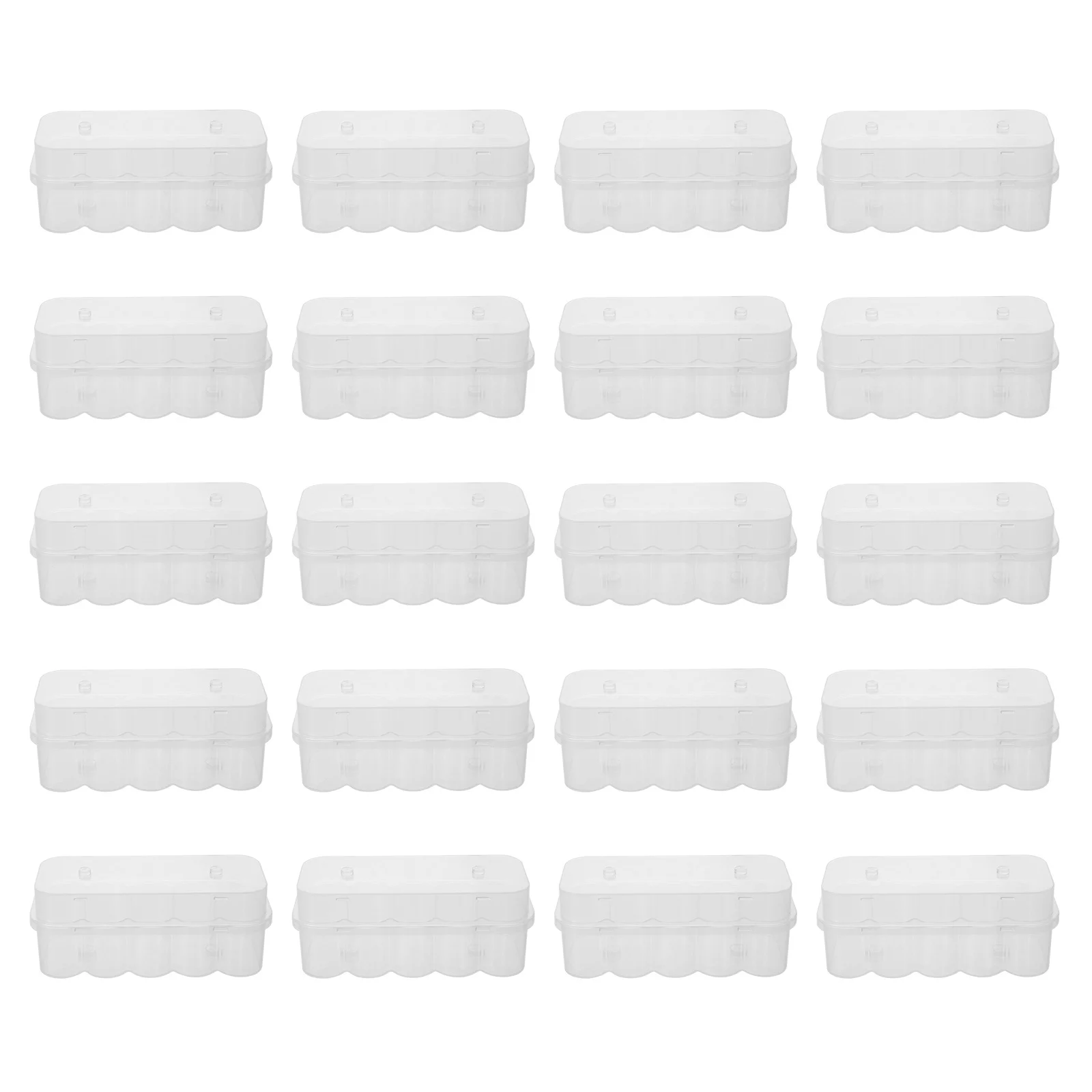 

20Pcs Clear Injection Vial Storage Case Plastic Organizer Box Tight Sealing Lid Freezer Medical Laboratory Storage