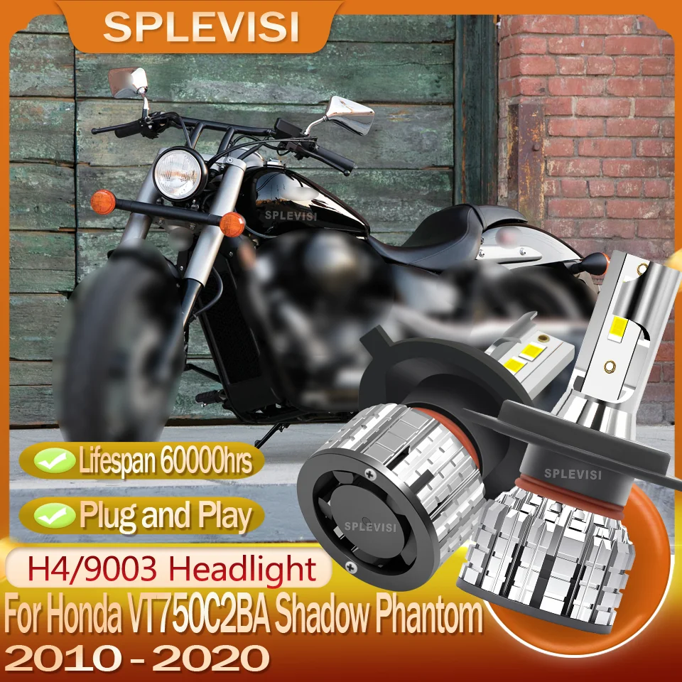 

Прочная мотоциклетная фара со светодиодной подсветкой 9003 для Honda VT750C2BA Shadow Phantom 2010 2011 2012 2013 2014 2015 2016 2017 2018 2019 2020