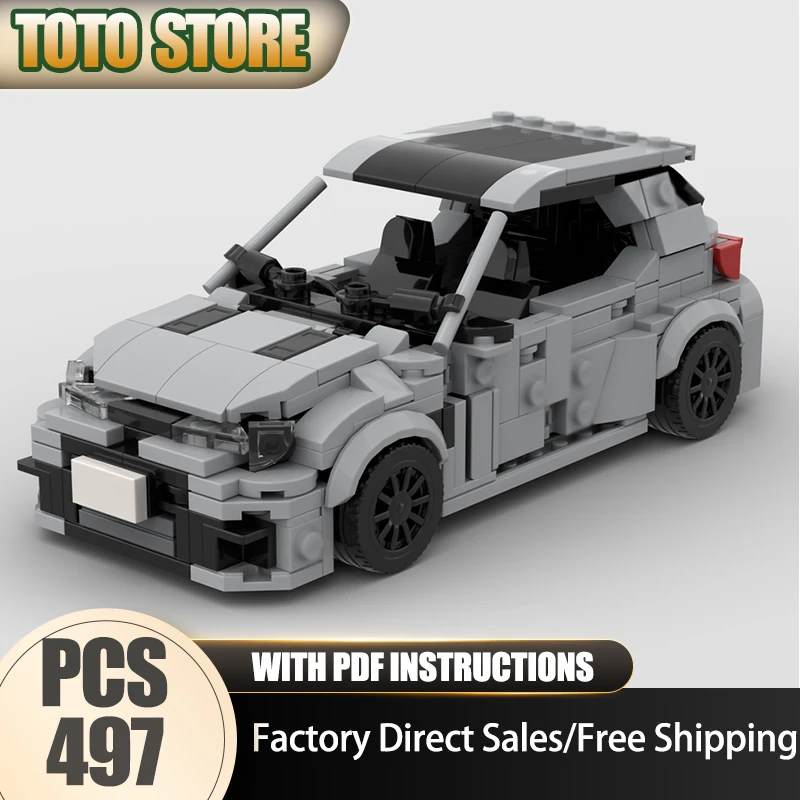 

Moc Building Blocks GR Speed Champions Car Model Technology Bricks Assembly Holiday Super Sports Car Construstion Gifts Toy