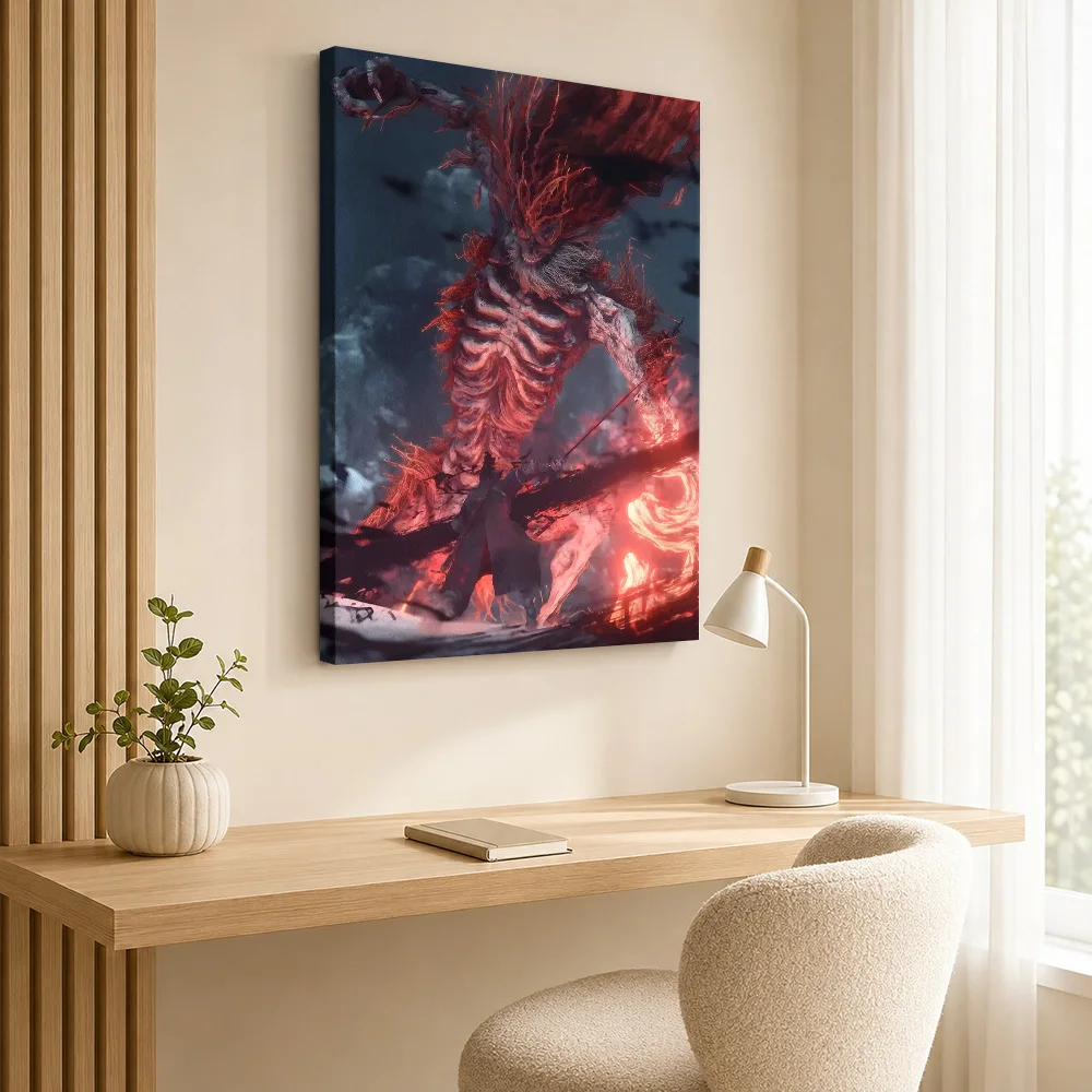 Sekiro Shadows Die Twice Canvas Painting Posters Whimsical Style Wall Art With Personalized Photo For Lounge Ideal Birthday Gift