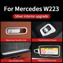 Interior trim for Mercedes w223 S series class 2021~2024 control center covers cup trim S400 S450 S550 amg supplies accessories