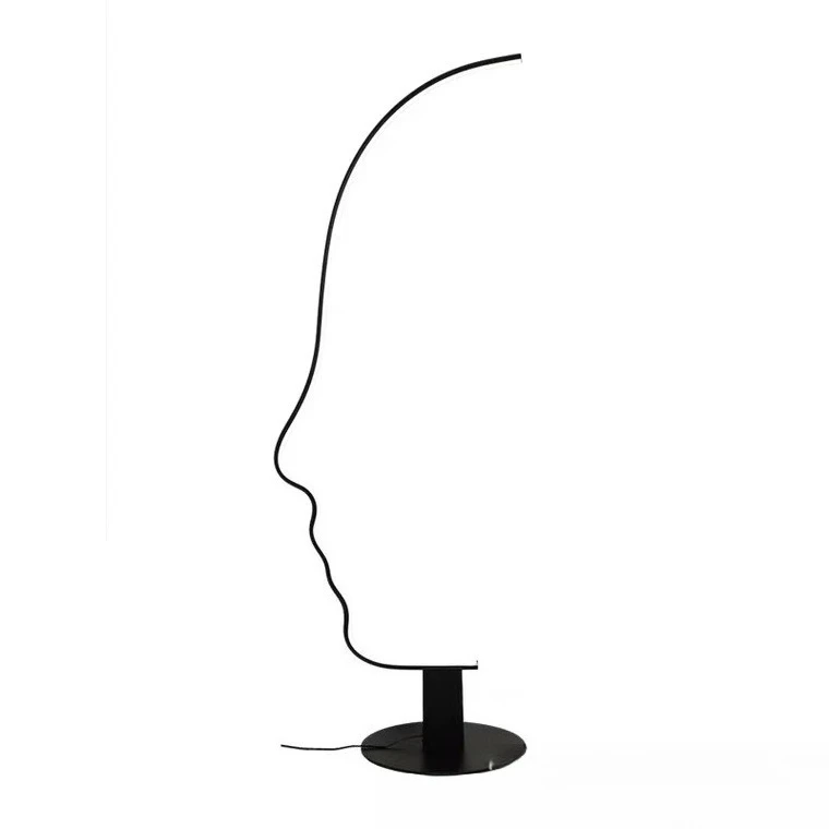 

New, Nordic, living room art designer, floor lamp, bedroom study, modern simplicity, hotel lobby, face floor lamp