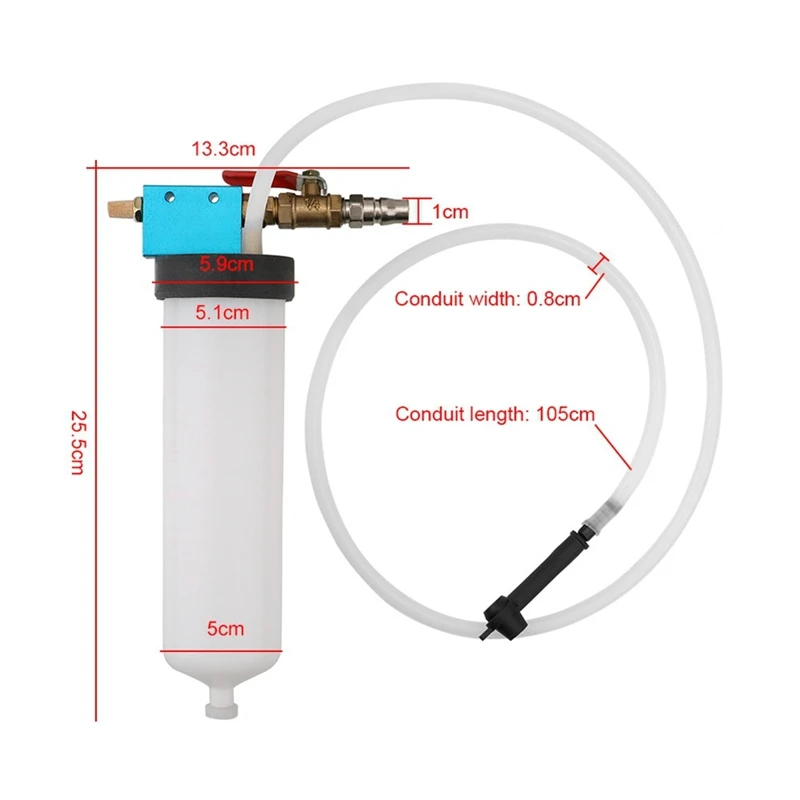 Auto Brake And Clutch Hydropneumatic Vacuum Bleed Valve Bleed Tool Kit For Changing Brake Clutch Oil Power Steering Oil