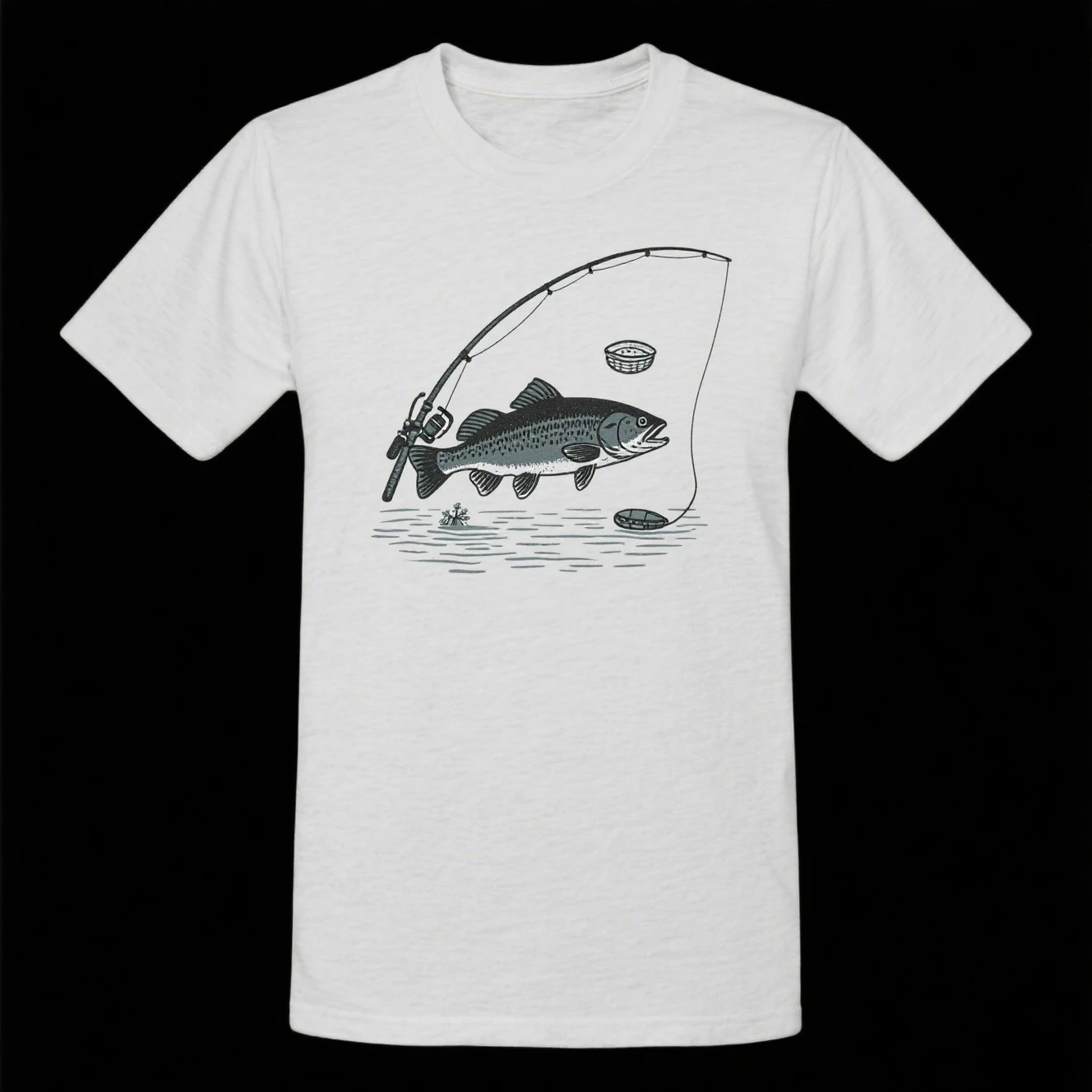 

Angler Fishing Tackle Graphic Printing Summer Luxury Brand Cotton Men's and Women's T-Shirts Short Sleeves Trendy Fashion