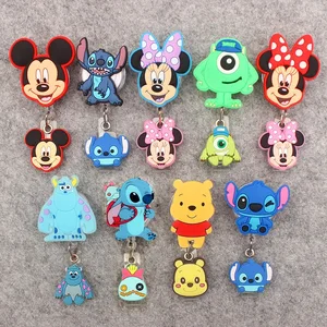 Dessin animé créatif biface badge bobine infirmière Infirmière porte-carte d’identité fille garçon porte-badge rétractable 6 meilleures infirmières avec étiquettes de vente - No 4