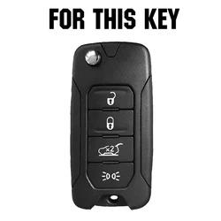 AX For JEEP RENEGADE 2015 2016 2017 2018 2019 2020 2021 Skin Holder Protector 4 Button Silicone Car Remote Key Fob Cover Case