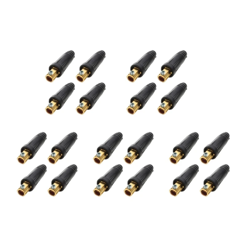 2 قطعة كابل لحام زوج موصل سريع 200Amp-300Amp ( # 4- # 1) 35-50 SQMM لملحقات آلة اللحام