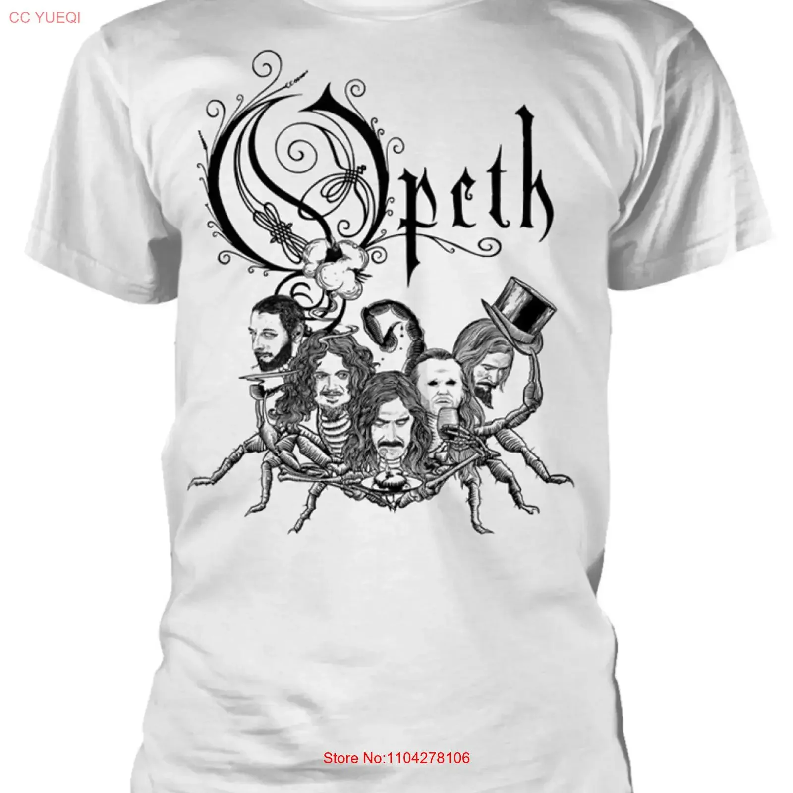 Opeth 'Scorpion Logo For Fan Cotton All Size T Shirt LI1886 vintage Washed Stylish homme fashion Versatile Slightly Soft Unisex