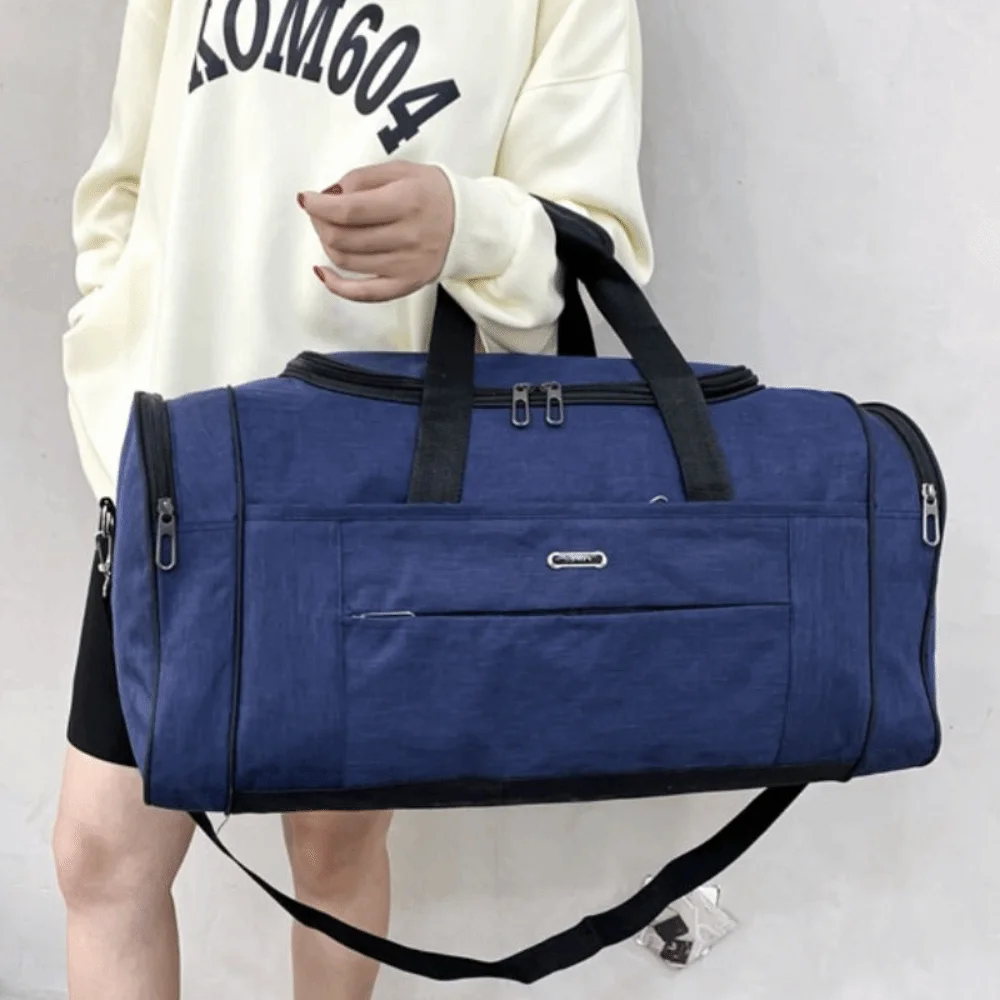 

Fashion Large Capacity Travel Duffle Bag Oxford Waterproof Travel Luggage Bag Handheld Sports Messenger Bag Outdoor