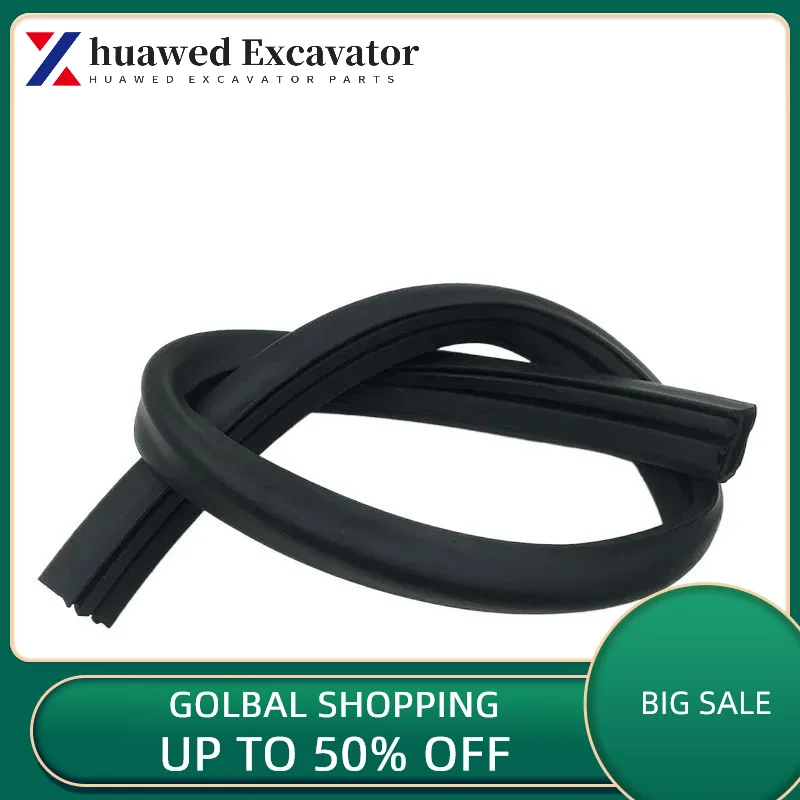 

For Caterpillar Cat 307 312 320 323 324 329 336c/D Front Lower Windshield Sealant Strip Excavator Parts Accessories