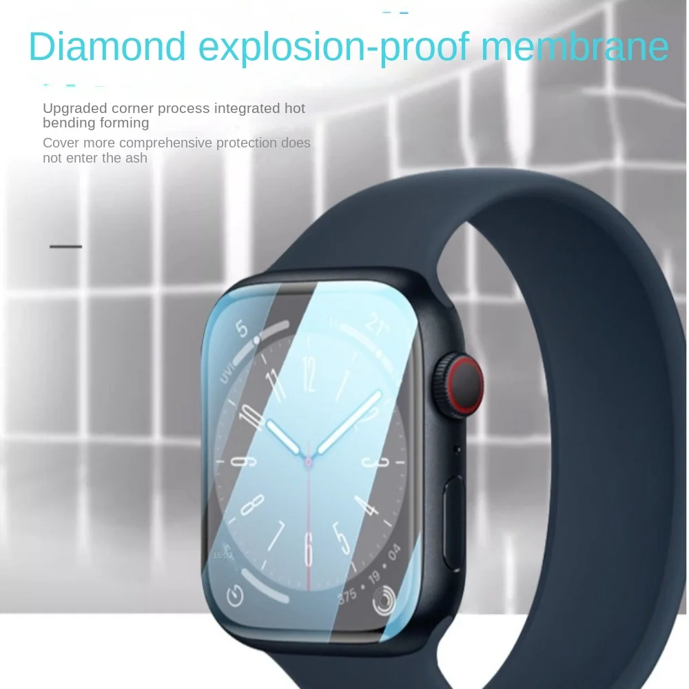 Keramik-Displayschutzfolie, 38/40/41/42/44/45/49 mm, sturzsicherer Displayschutz für Apple Watch 1, 2, 3, 4, 5, 6, 7, 8SE, S7, S8, S9, Ultra2