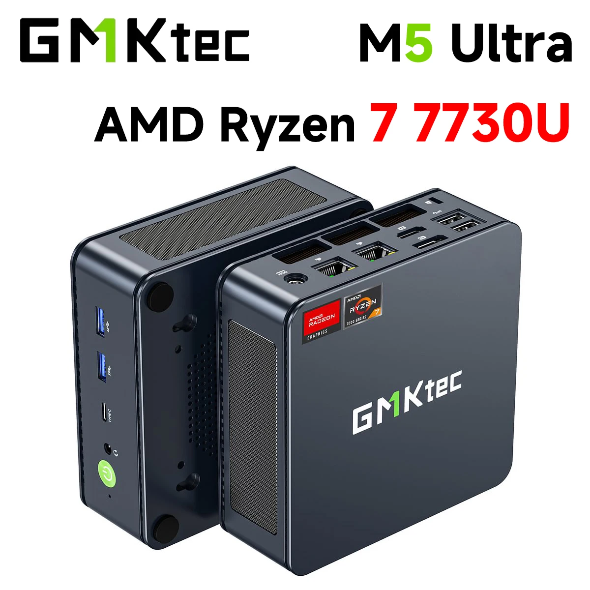 Nucbox Mini PC AMD Ryzen 7 7730U DDR4 3200MT/s WiFi6E BT5.2 Dual